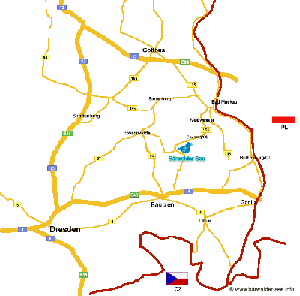 Anfahrt Bärwalder See